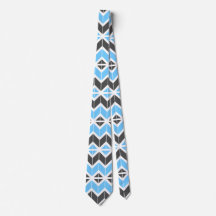 Modern Blue Grey Herringbone Geometric Pattern