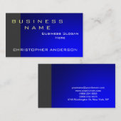 Modern Blue Grey Visitekaartje (Voorkant / Achterkant)