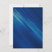 Modern Blue Grunge Bar Mitzvah Reception Kaart (Achterkant)