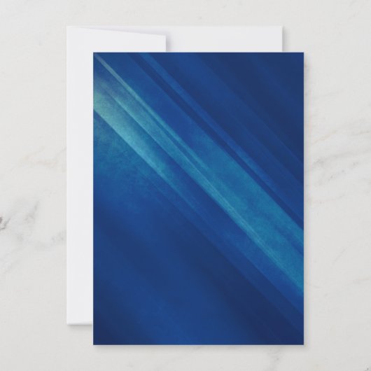 Modern Blue Grunge Bar Mitzvah Save The Date (Achterkant)