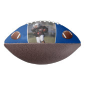 Modern Blue Happy Birthday Kinder foto American Football (Gedraaid 90)