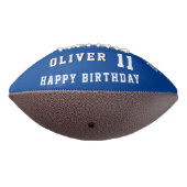 Modern Blue Happy Birthday Kinder foto American Football (Gedraaid 270)