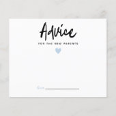 Modern Blue Heart Advice voor de Nieuwe Ouders (Voorkant)