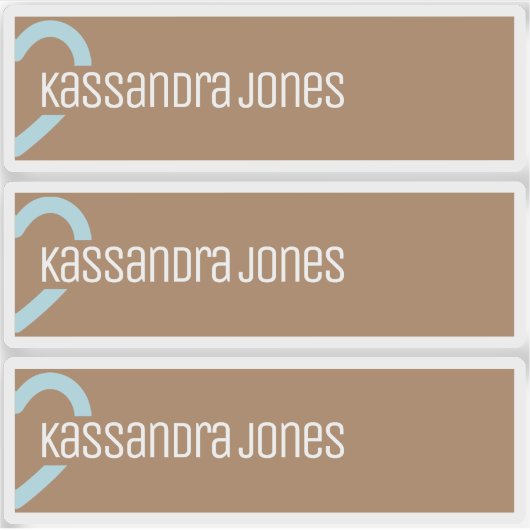 Modern Blue Heart Shape Half Heart Sticker (Voorkant)