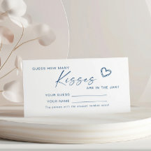 Modern Blue Hoeveel Kussen Douche Game Card