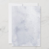 Modern Blue Iris Flowers op blauw Vrijgezellenfees Kaart (Achterkant)