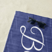 Modern Blue Jeans Strandlaken (In situ)