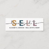 Modern Blue Licensing to Sell Realtor Visitekaartj Mini Visitekaartje (Voorkant)