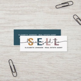 Modern Blue Licensing to Sell Realtor Visitekaartj Mini Visitekaartje