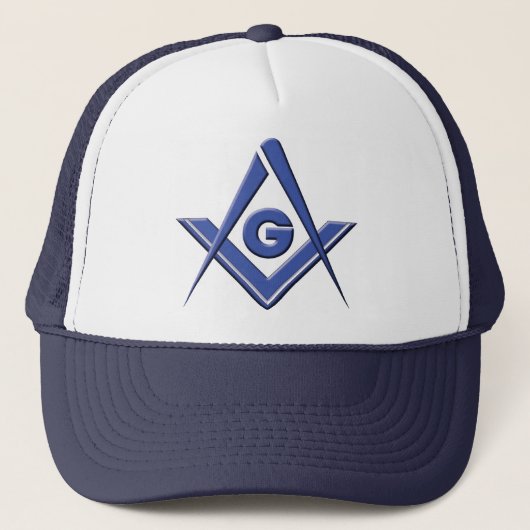 Modern Blue Lodge Trucker Pet (Voorkant)