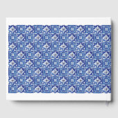 Modern Blue Mediterranean Wedding Gastenboek (Achterkant)