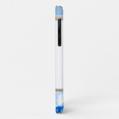 Modern Blue met grijze cirkels Case-Mate iPhone Case (Achterkant/links)