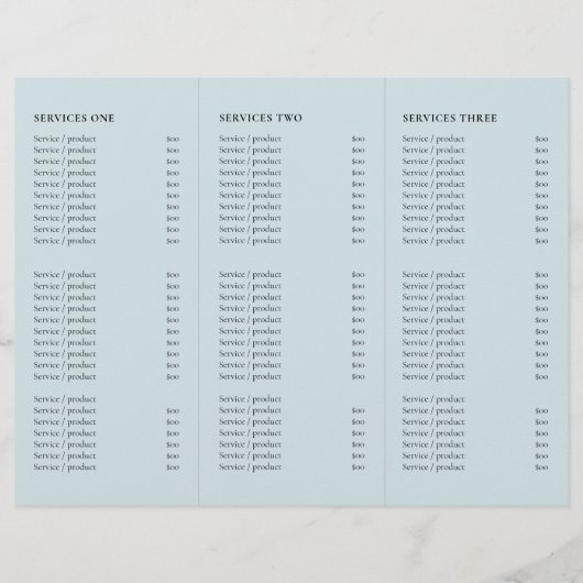 Modern Blue Moon Phases Elegante drievoudige broch (Achterkant)