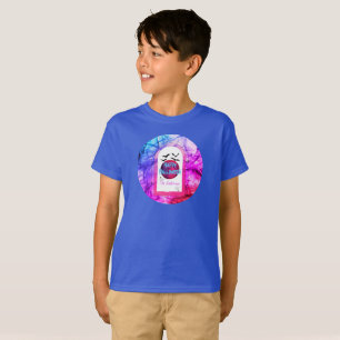 Modern Blue Moon Spooky Happy Halloween Kinder T-shirt