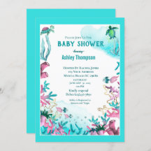 Modern Blue onder het Baby shower Zee