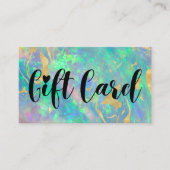 Modern Blue Opal Store Gift Kaarten Visitekaartje (Voorkant)