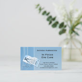 Modern Blue Optometrist Visitekaartje (Staand voorkant)