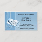 Modern Blue Optometrist Visitekaartje (Voorkant)