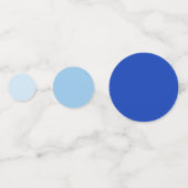 Modern Blue Orchid Floral Wedding Reception Table Confetti (Achterkanten)