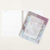 Modern Blue Paars en Gold Abstract Planner (Display)