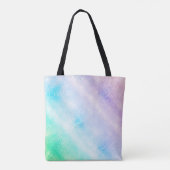 Modern Blue Paars Glitter Ombre Glam Design Tote Bag (Achterkant)