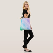 Modern Blue Paars Glitter Ombre Glam Design Tote Bag (Op model)