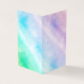 Modern Blue Paars Glitter Ombre Glam Design Visitekaartje (Buitenkant)