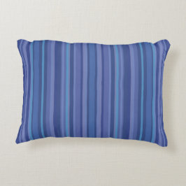 Modern Blue Paars Stripe Accent Kussen