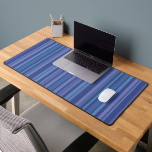 Modern Blue Paars Stripe Bureaumat