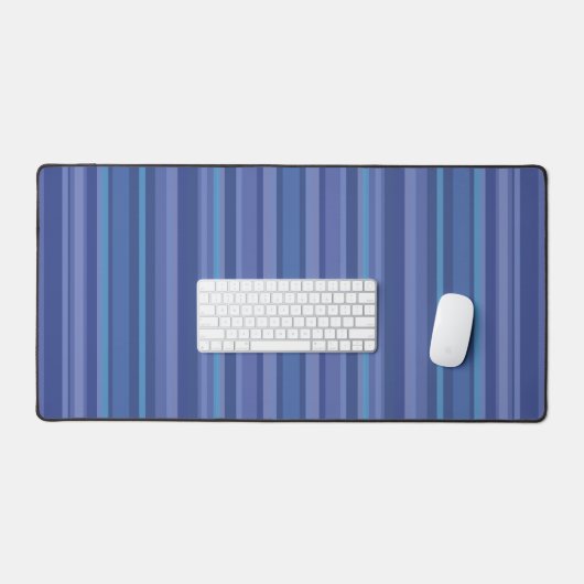Modern Blue Paars Stripe Bureaumat (Keyboard & Muis)