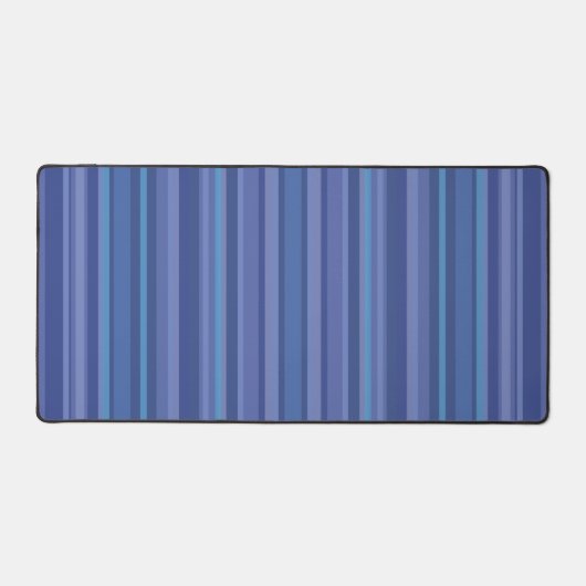 Modern Blue Paars Stripe Bureaumat (Voorkant)