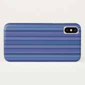 Modern Blue Paars Stripe Case-Mate iPhone Case (Achterkant (horizontaal))