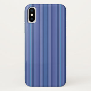 Modern Blue Paars Stripe Case-Mate iPhone Case