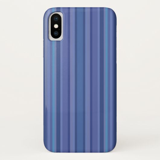 Modern Blue Paars Stripe Case-Mate iPhone Case (Achterkant)