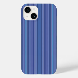Modern Blue Paars Stripe Case-Mate iPhone 14 Hoesje