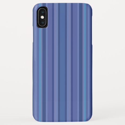 Modern Blue Paars Stripe Case-Mate iPhone Case (Achterkant)