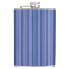Modern Blue Paars Stripe Heupfles