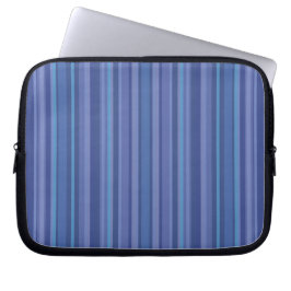 Modern Blue Paars Stripe Laptop Sleeve