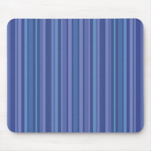 Modern Blue Paars Stripe Muismat (Voorkant)