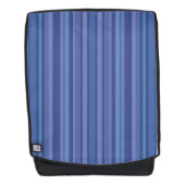 Modern Blue Paars Stripe Rugtassen (Voorkant)