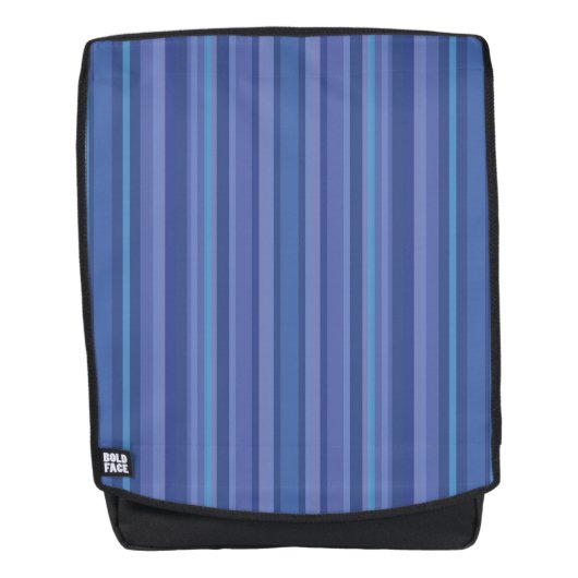 Modern Blue Paars Stripe Rugtassen (Voorkant)