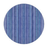 Modern Blue Paars Stripe Snijplank (Voorkant)