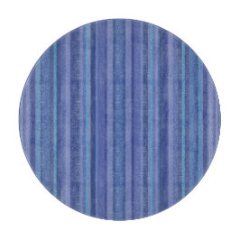 Modern Blue Paars Stripe Snijplank