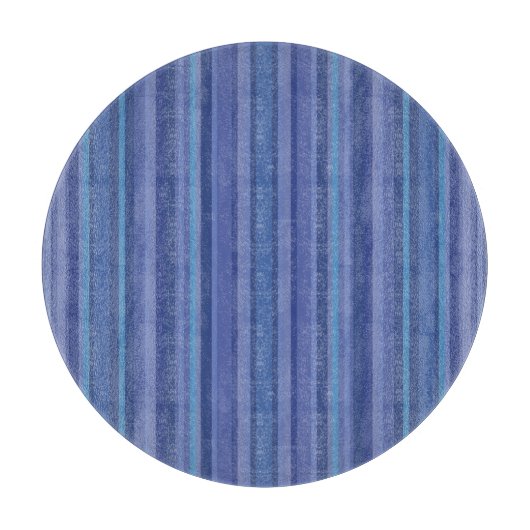 Modern Blue Paars Stripe Snijplank (Voorkant)