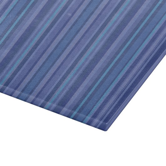 Modern Blue Paars Stripe Snijplank (Hoek)