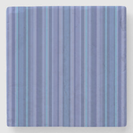Modern Blue Paars Stripe Stenen Onderzetter