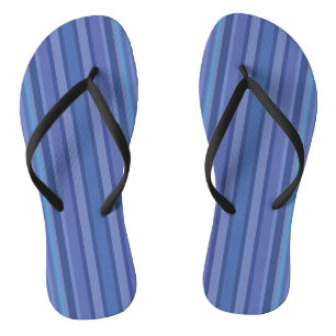 Modern Blue Paars Stripe Teenslippers