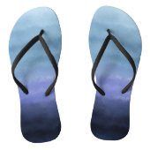 Modern Blue Paarse Waterverf Teenslippers (Voetbed)