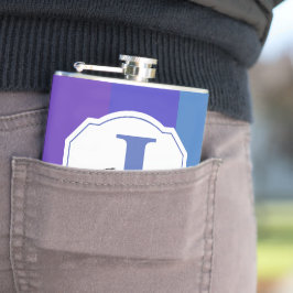 Modern Blue Palette Pattern Heupfles