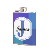 Modern Blue Palette Pattern Heupfles (Links)